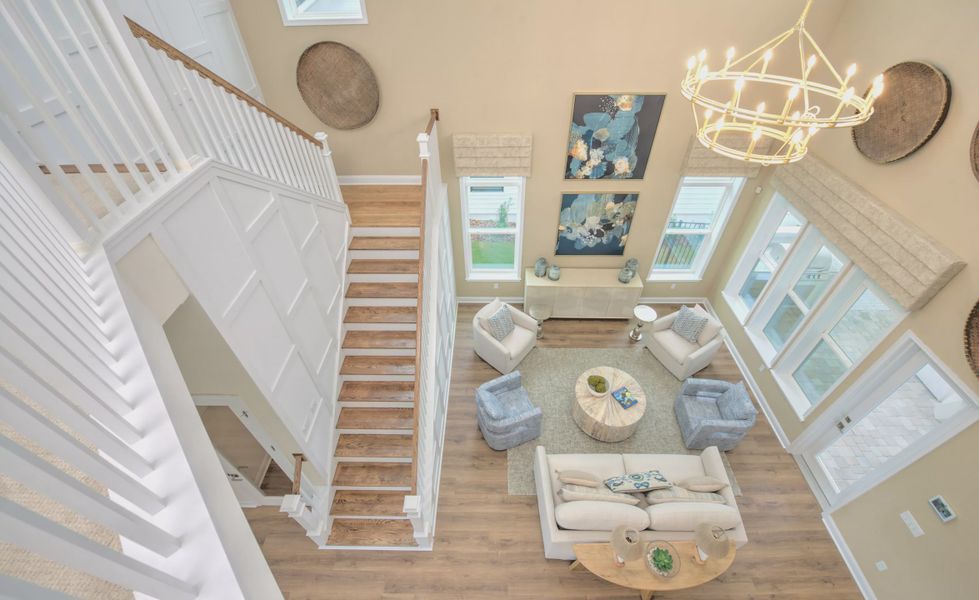 Furnished interior view inside a new home in Oakmont, Gainesville (Image 14). Furnished interior view inside a new home in Oakmont, Gainesville (Image 14).