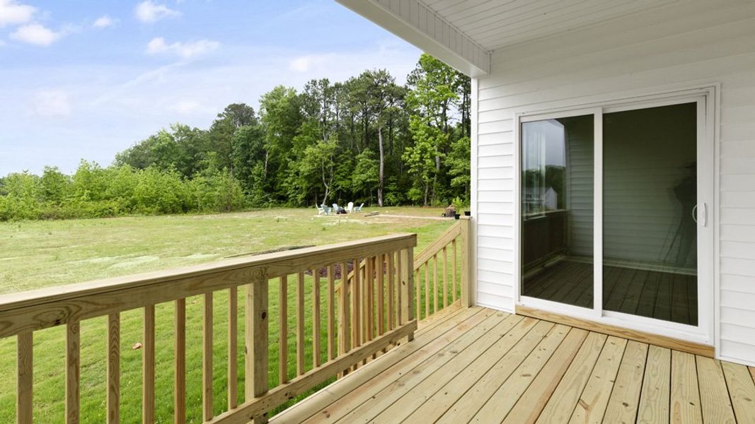 Exterior details and patio area of a home in Baker Farm, Youngsville (Image 3).