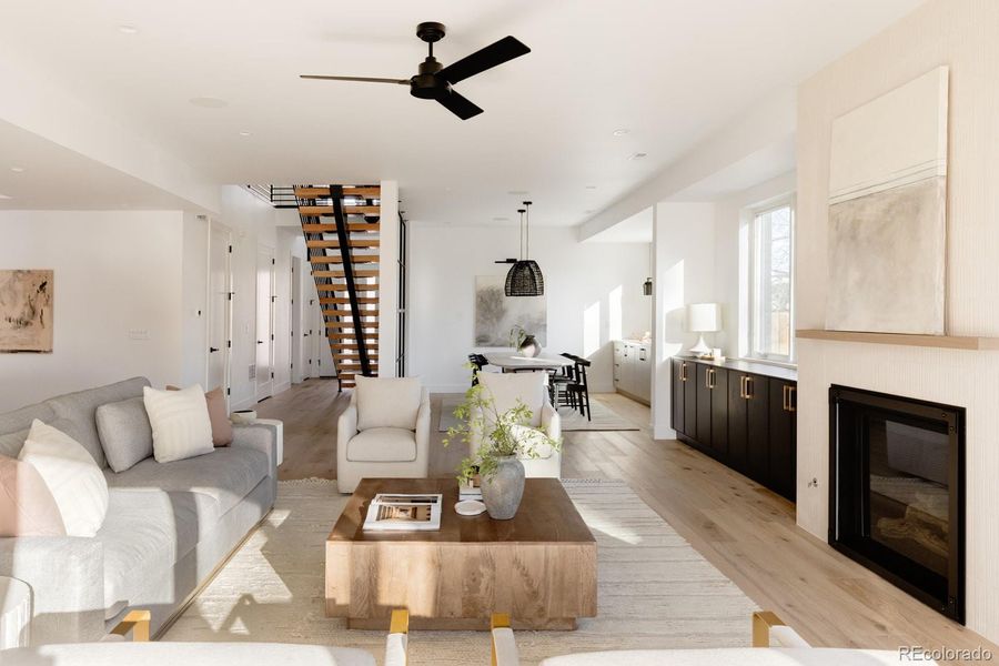 Furnished interior view inside a new home in , Denver (Image 18).