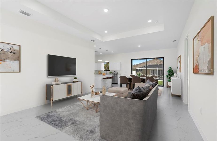 Furnished interior view inside a new home in , Cape Coral (Image 6).