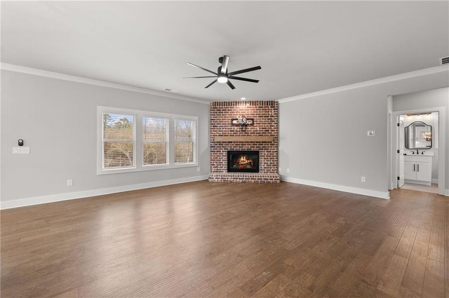 Spacious, unfurnished interior of a new home in , Dawsonville (Image 53).