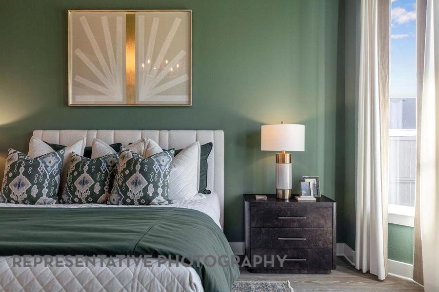 Furnished interior view inside a new home in Wolf Ranch, Georgetown (Image 14).