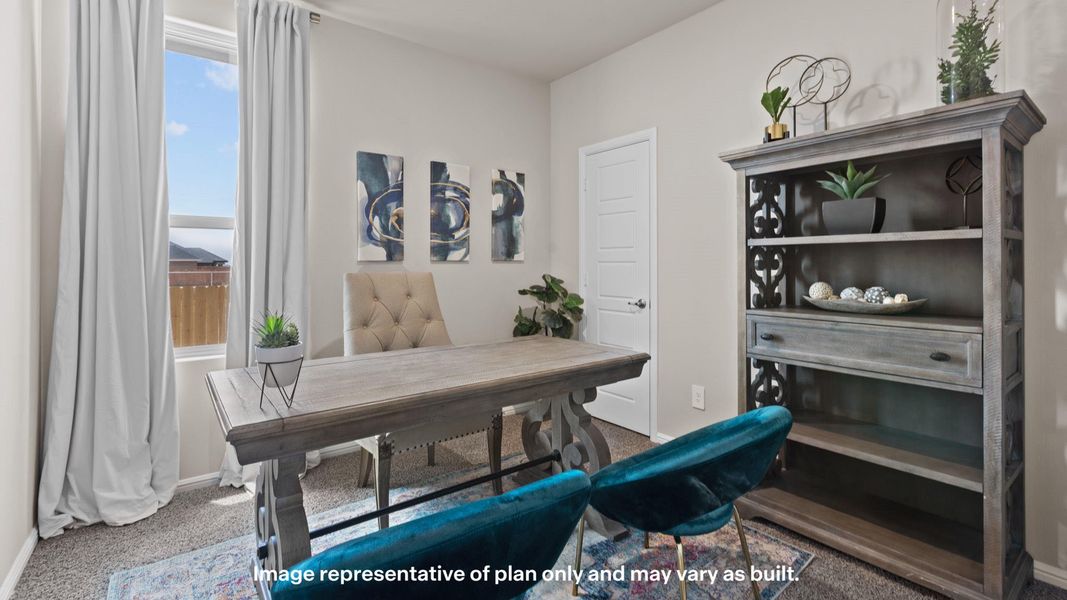 Furnished interior view inside a new home in Mustang Ridge, Andrews (Image 19).