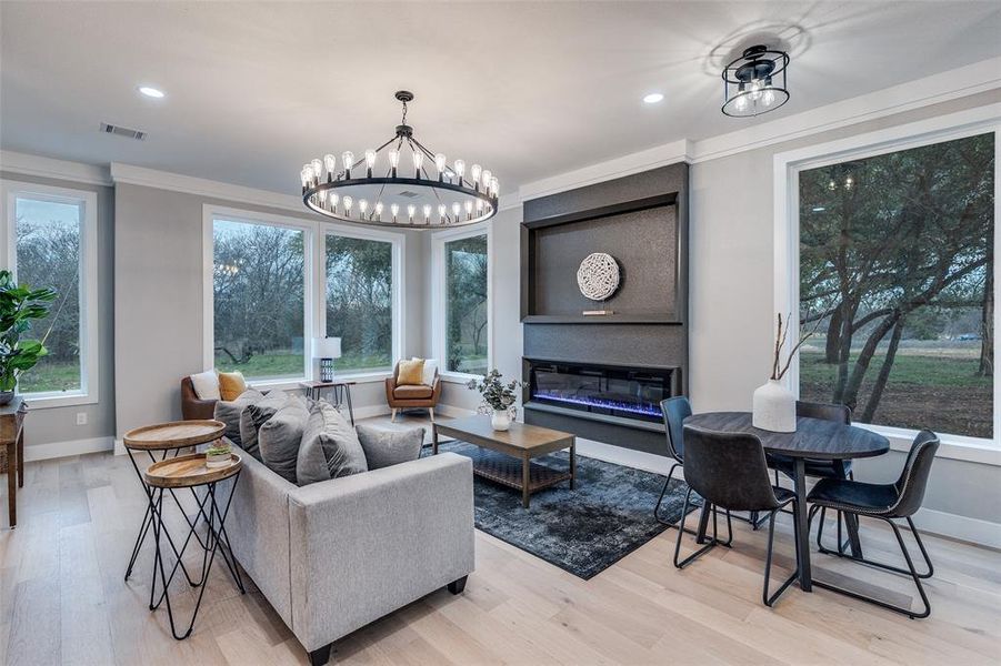 Furnished interior view inside a new home in , Whitney (Image 12).