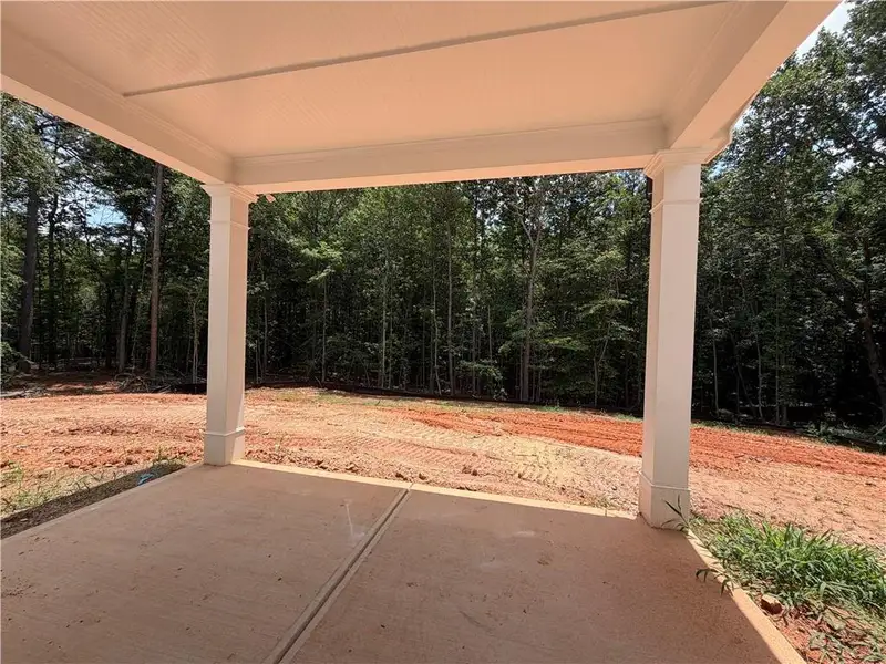Exterior details and patio area of a home in Enclave at Little Ridge, Acworth (Image 3).