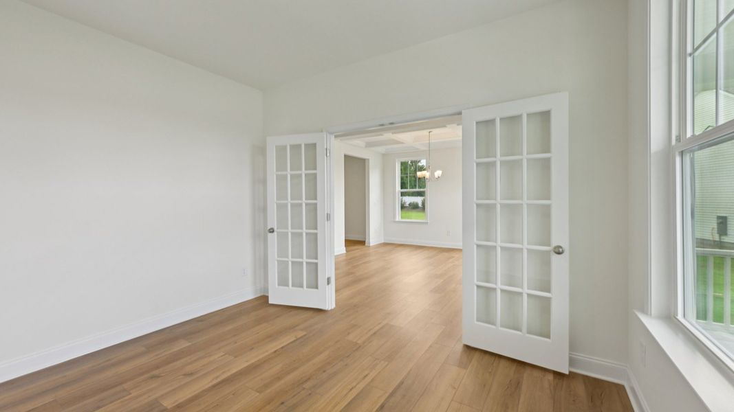 Representative furnished interior of a home built from the Stonehaven by DRB Homes in Campbell Ridge, Angier (Image 8).