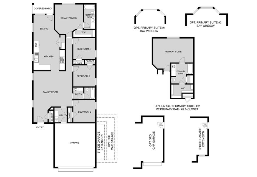 2D floor plan layout of this home in Ridgeland Hills, Willis, TX (Image 3).