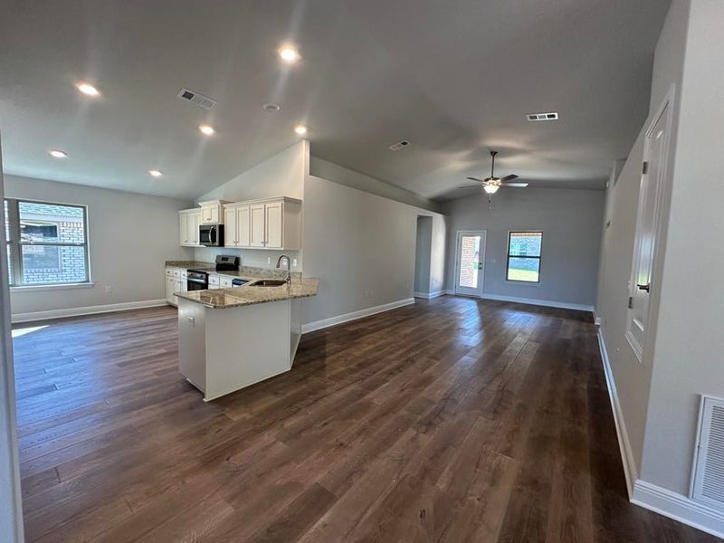 Furnished interior view inside a new home in Ridgeway Landing, Crestview (Image 3).