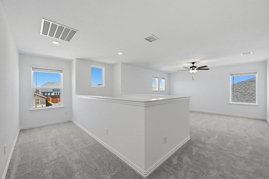 Spacious, unfurnished interior of a new home in Parks at Foster Crossing, Anna (Image 26). Spacious, unfurnished interior of a new home in Parks at Foster Crossing, Anna (Image 26).
