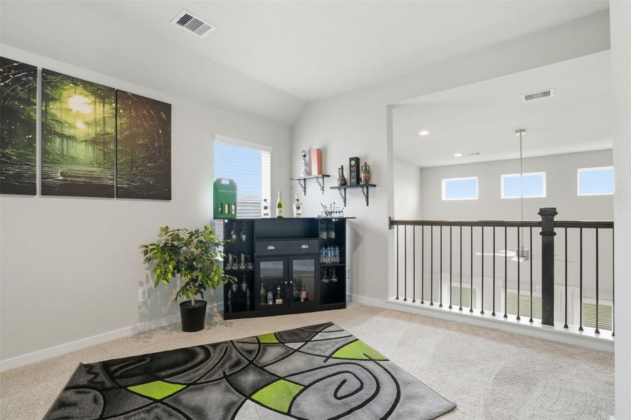 Furnished interior view inside a new home in Sheldon Ridge, Houston (Image 17).