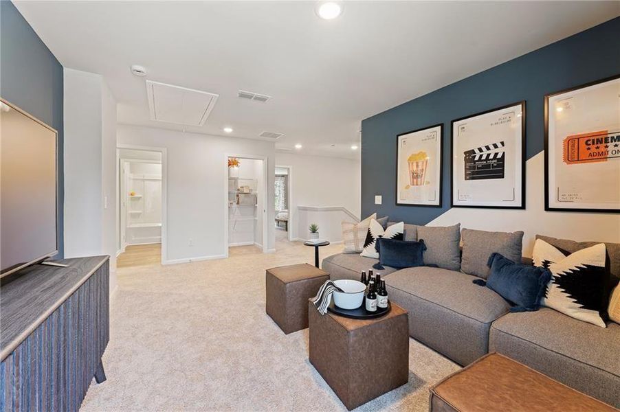 Furnished interior view inside a new home in Union Heights, Flowery Branch (Image 13). Furnished interior view inside a new home in Union Heights, Flowery Branch (Image 13).