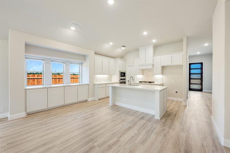 Furnished interior view inside a new home in Glenwood Meadows, Denton (Image 6). Furnished interior view inside a new home in Glenwood Meadows, Denton (Image 6).