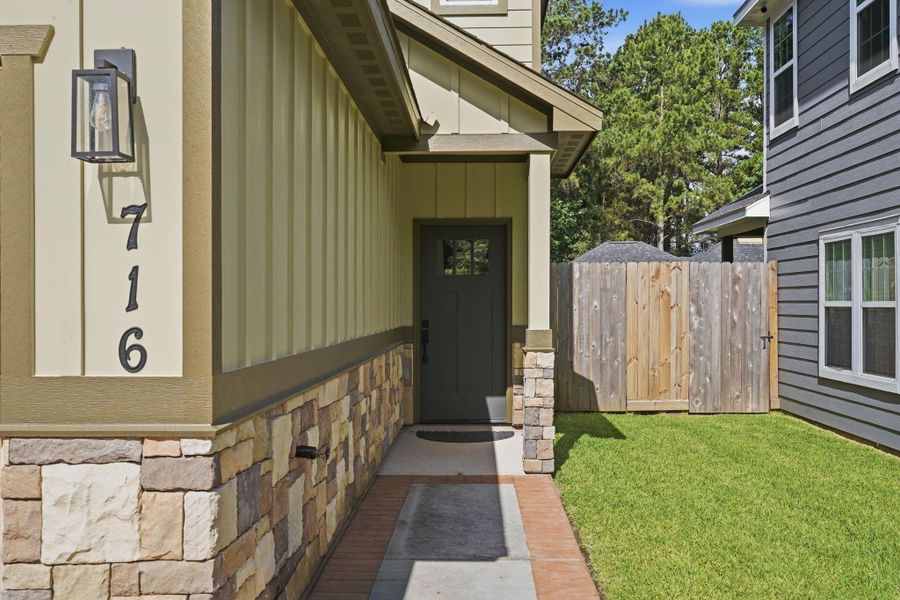 Exterior details and patio area of a home in , Conroe (Image 21). Exterior details and patio area of a home in , Conroe (Image 21).