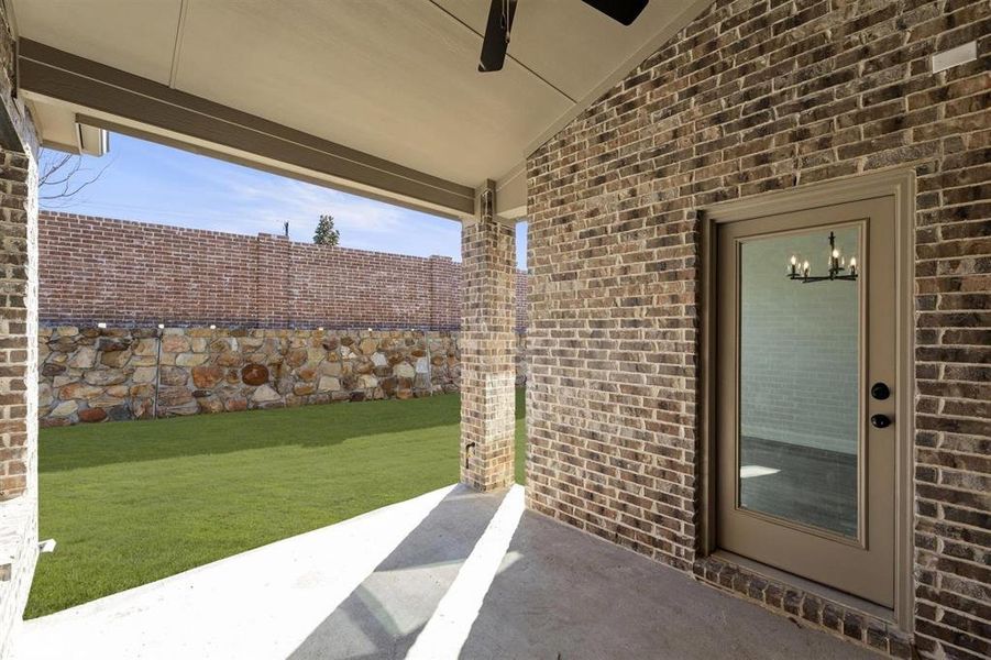 Exterior details and patio area of a home in Edgewood Creek, Celina (Image 24). Exterior details and patio area of a home in Edgewood Creek, Celina (Image 24).