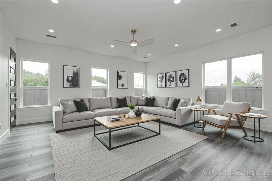 Furnished interior view inside a new home in , Gun Barrel City (Image 4). Furnished interior view inside a new home in , Gun Barrel City (Image 4).