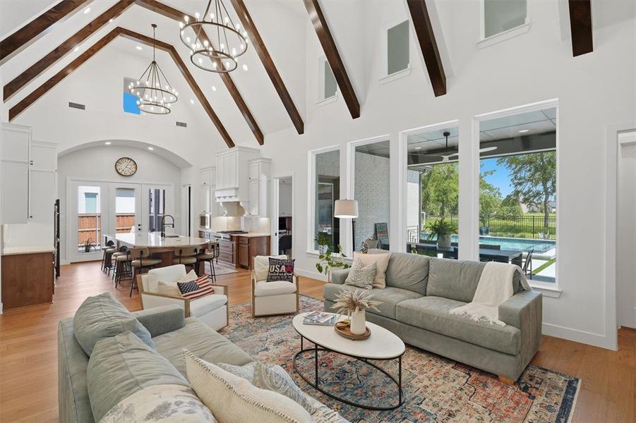 Furnished interior view inside a new home in Trinity Falls: 70ft. lots, McKinney (Image 11).