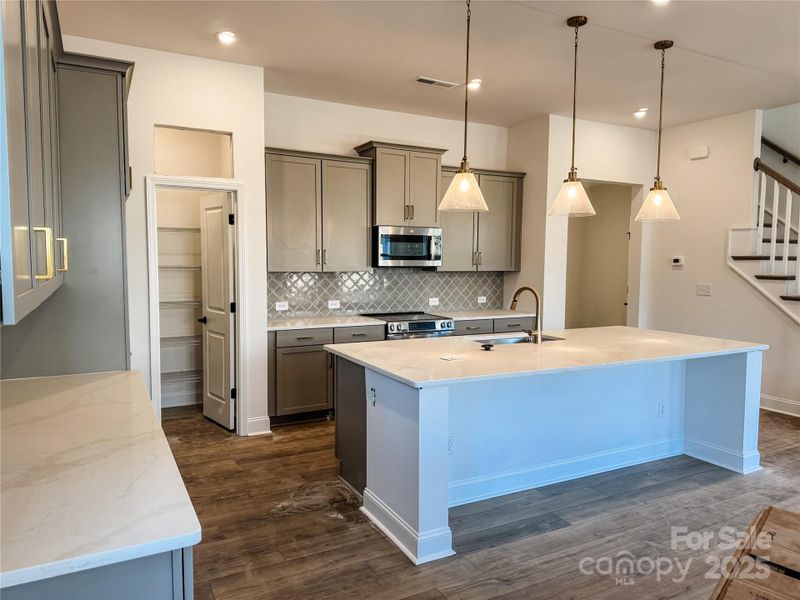 Furnished interior view inside a new home in The River District Townhomes, Charlotte (Image 4).