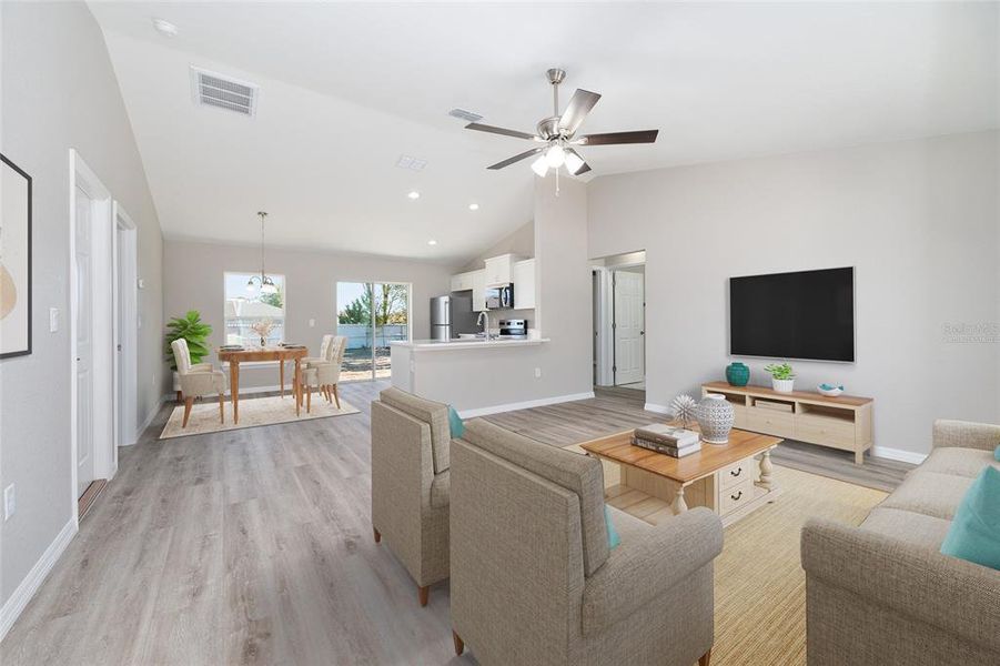 Furnished interior view inside a new home in , Summerfield (Image 6).