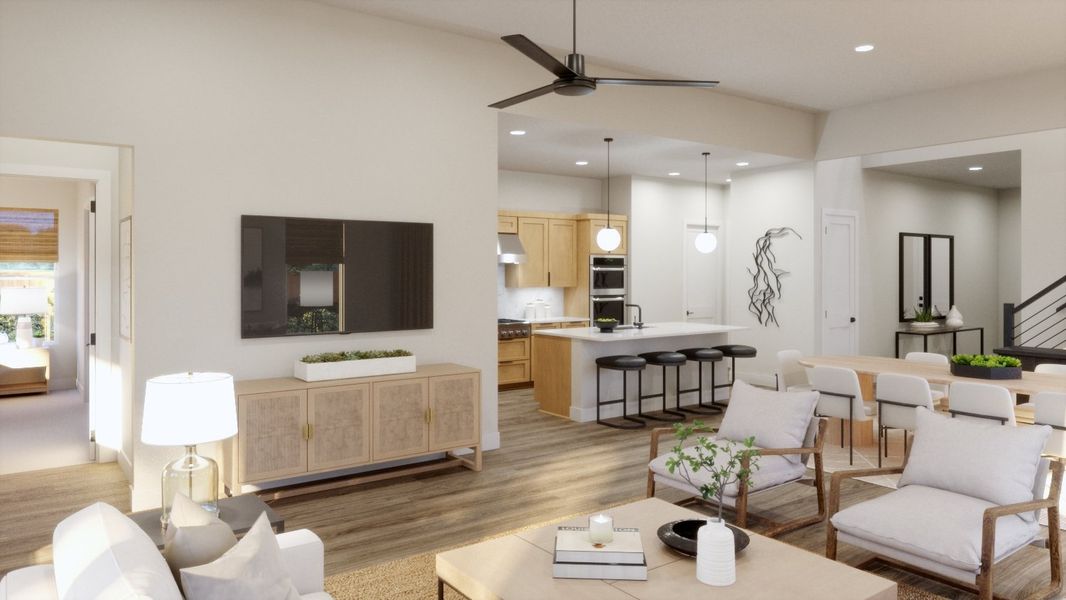Representative furnished interior of a home built from the 4061 by Risewell Homes in Bluff Haven, Georgetown (Image 5).