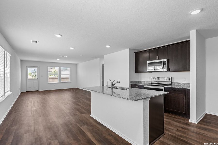 Furnished interior view inside a new home in , San Antonio (Image 3).