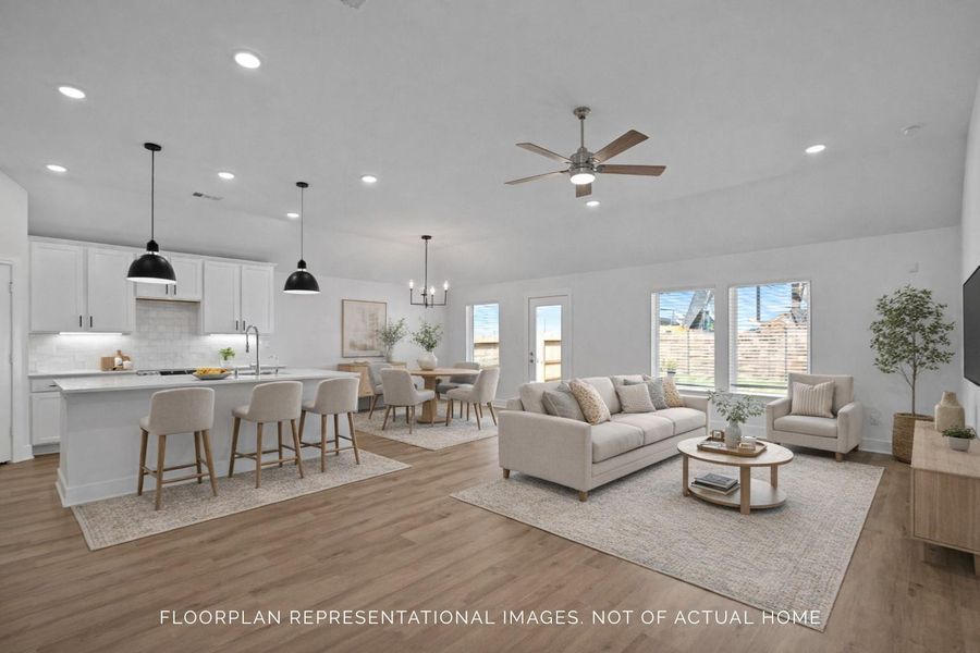 Furnished interior view inside a new home in Magnolia Ridge, Magnolia (Image 10).