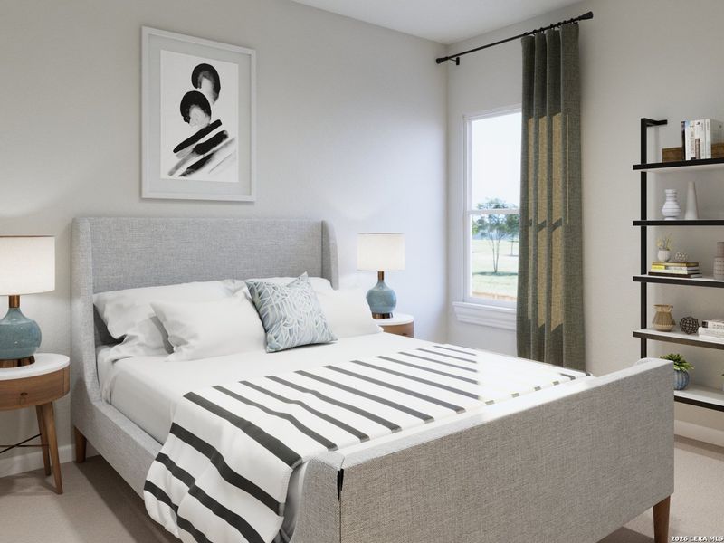 Furnished interior view inside a new home in Katzer Ranch, Converse (Image 12).