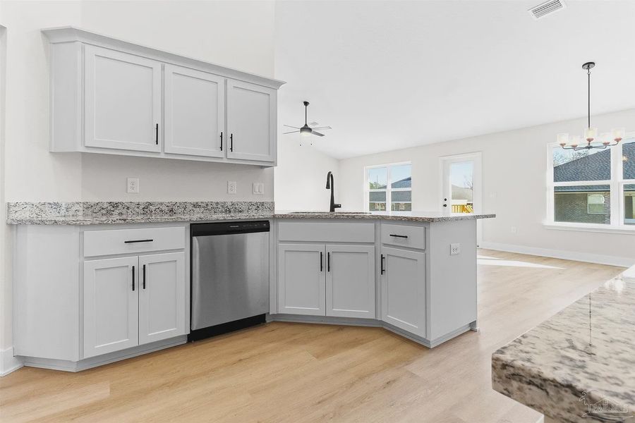 Furnished interior view inside a new home in Pecan Valley, Pensacola (Image 5).