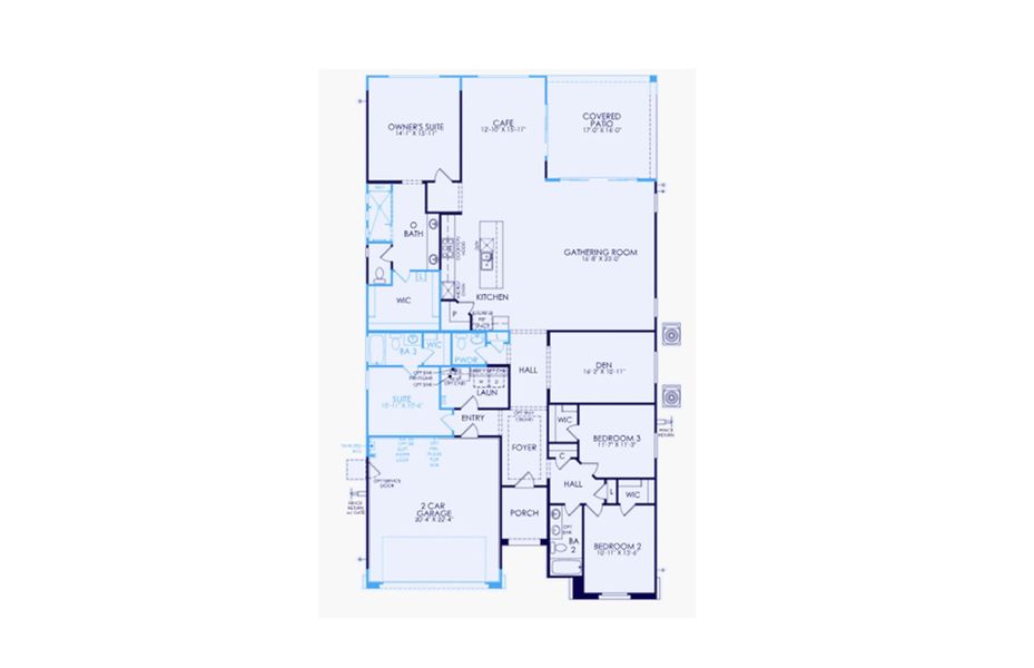 2D floor plan layout of this home in Visara, Surprise, AZ (Image 4).