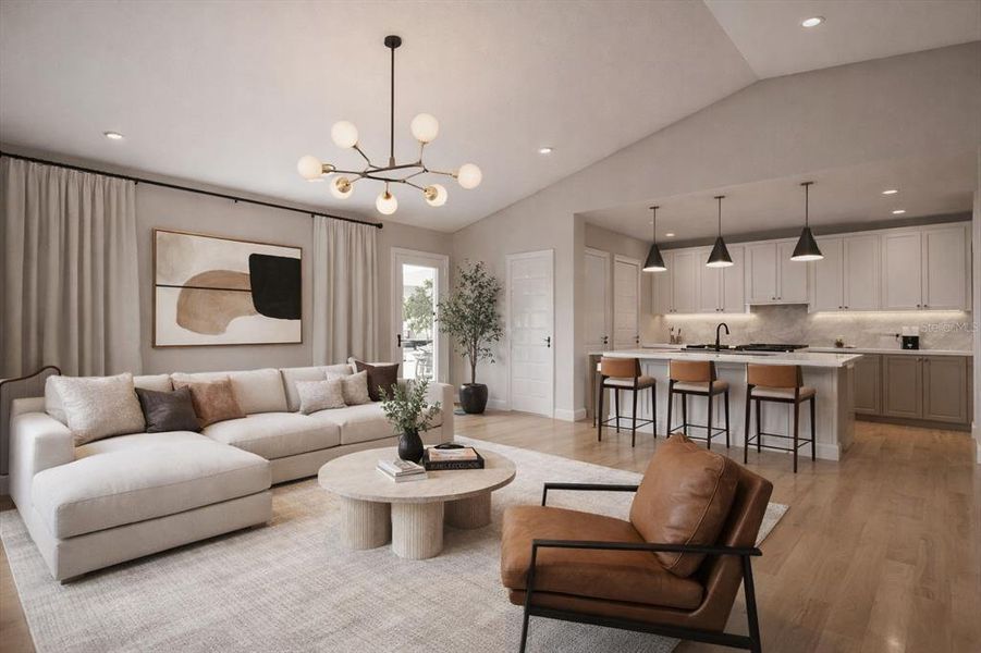 Furnished interior view inside a new home in , Ocala (Image 19).