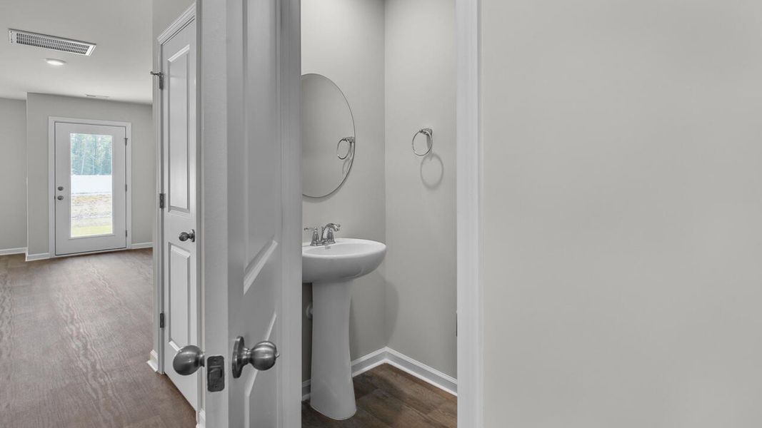 Furnished interior view inside a new home in Townes at Seabrooke, Leland (Image 10).