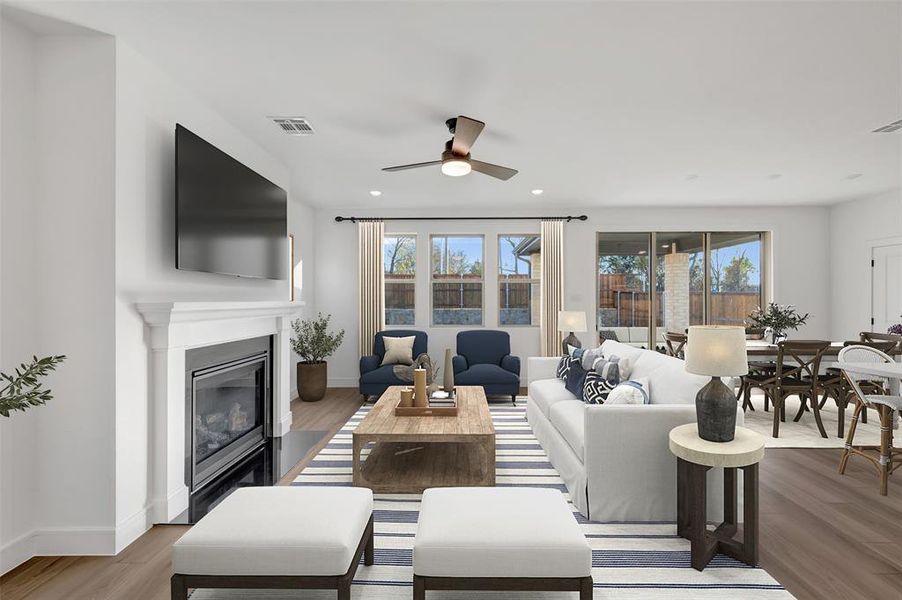 Furnished interior view inside a new home in Heritage Ranch, Sherman (Image 30).