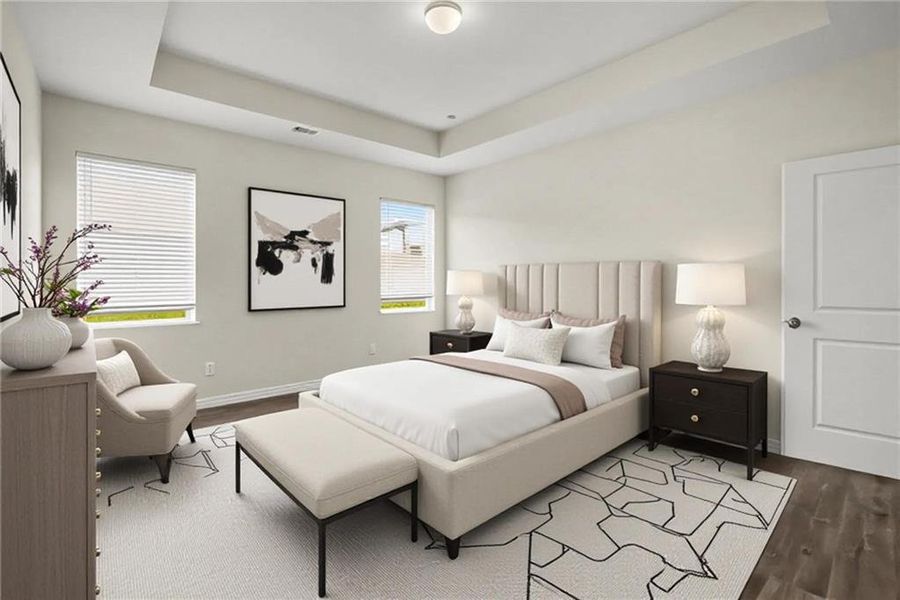 Furnished interior view inside a new home in Villages at Cedar Hill, Dallas (Image 10).