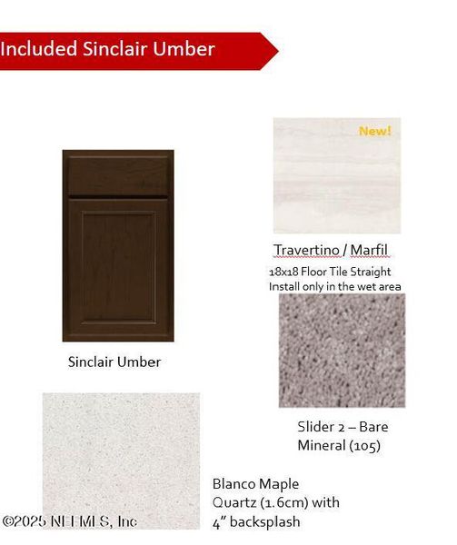 Sample of building materials used in homes in Wells Landing, Jacksonville (Image 32). Sample of building materials used in homes in Wells Landing, Jacksonville (Image 32).