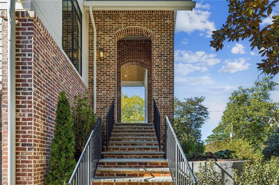 Exterior details and patio area of a home in , Atlanta (Image 28).