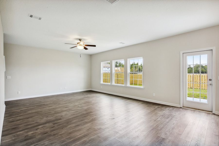 Representative unfurnished interior of a home built from the The Denmark by RTS Homes in The Pointe at Villages on Marne, Hinesville (Image 27).