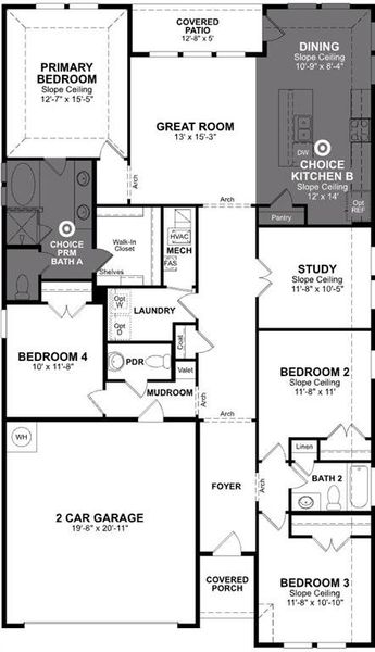 Beazer Homes Goodland Magnolia plan