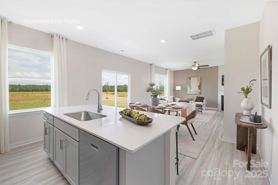 Furnished interior view inside a new home in Villages of Maiden, Maiden (Image 11).