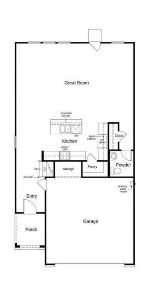 This floor plan features 4 bedrooms, 2 full baths, 1 half bath and over 2,300 square feet of living space.