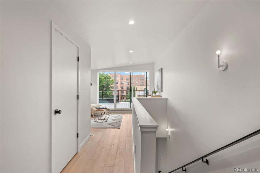 Hardwood flooring throughout the home