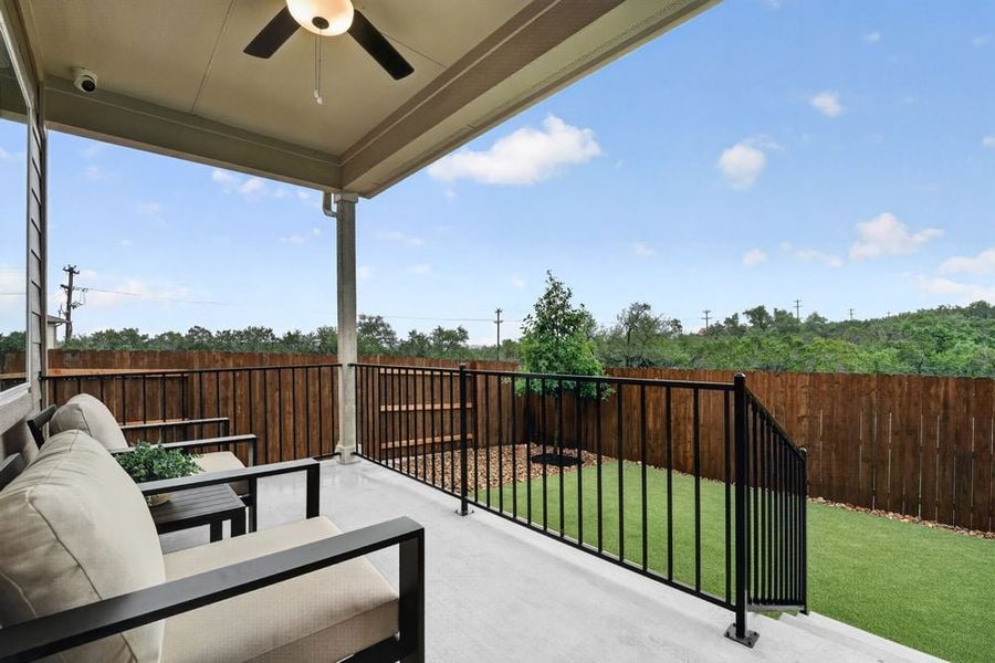 Representative exterior details of a home built from the Merlin by Taylor Morrison in Longview, Del Valle (Image 3).