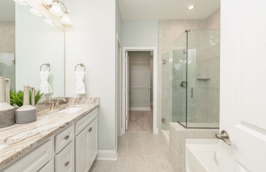 Furnished interior view inside a new home in Midpoint at New Riverside, Bluffton (Image 17).