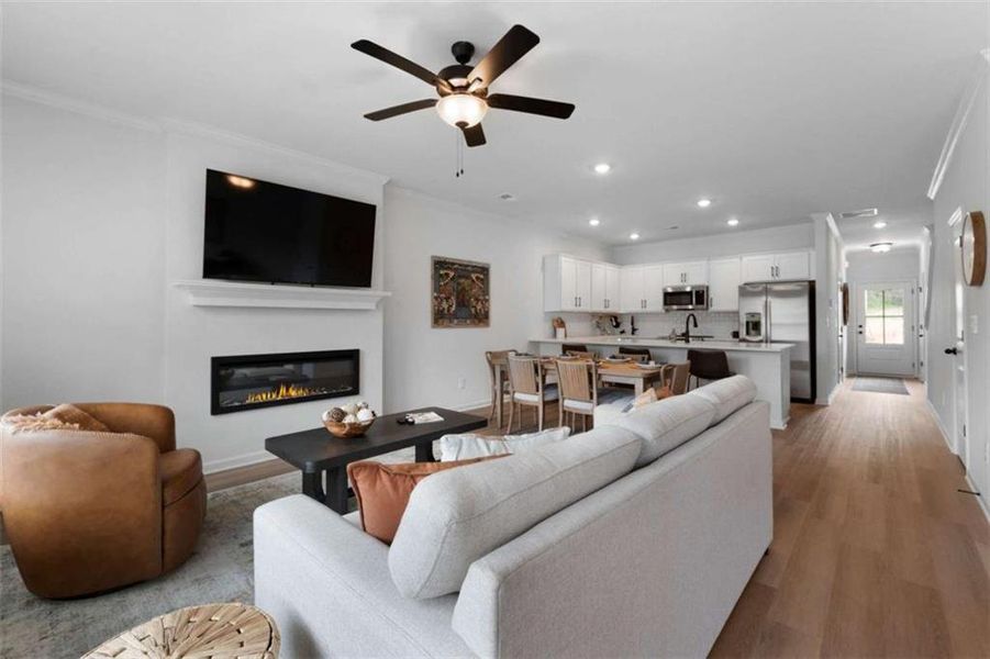 Furnished interior view inside a new home in , Cedartown (Image 48).