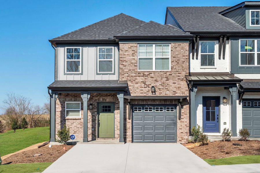 Representative exterior photo of a completed home built from the Charleston by Parkside Builders in Oxford Station, Gallatin, TN (Image 28).