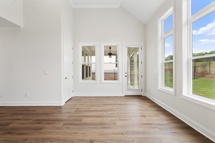 Representative unfurnished interior of a home built from the The Lawrence by The Providence Group in Promenade at Sawnee Village, Cumming (Image 13). Representative unfurnished interior of a home built from the The Lawrence by The Providence Group in Promenade at Sawnee Village, Cumming (Image 13).