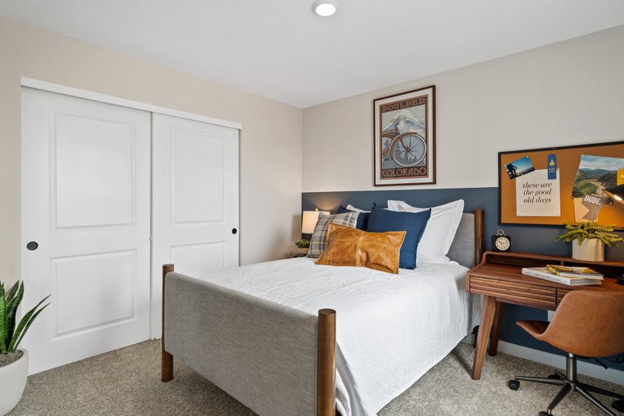 Representative furnished interior of a home built from the 4006 by Risewell Homes in Mead Crossing, Mead (Image 17).