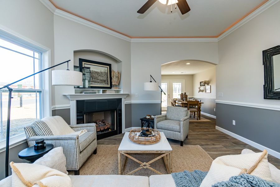 Representative furnished interior of a home built from the Clifton by Enchanted Homes in Arcadia Village, Spartanburg (Image 10).