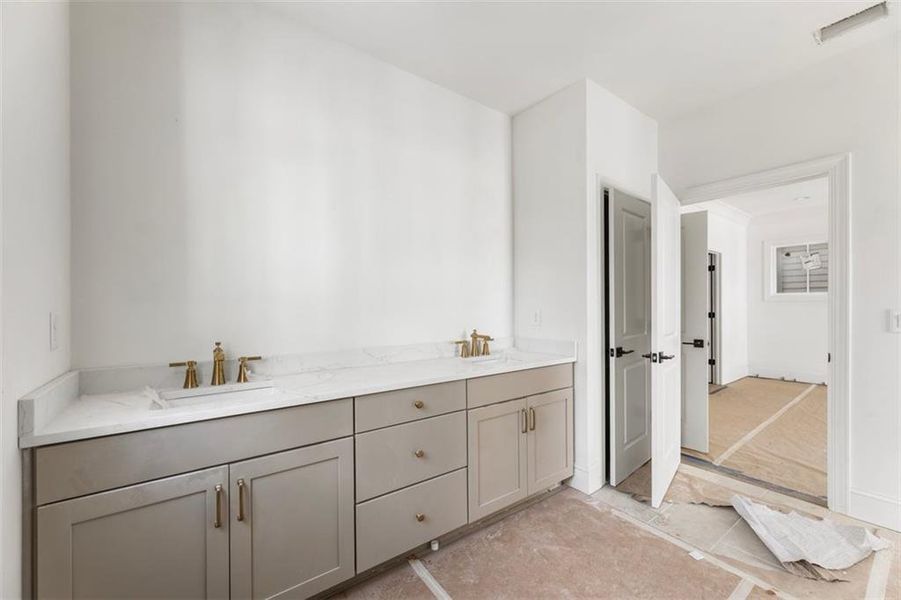 In-progress construction of a new home in , Alpharetta, GA (Image 35).