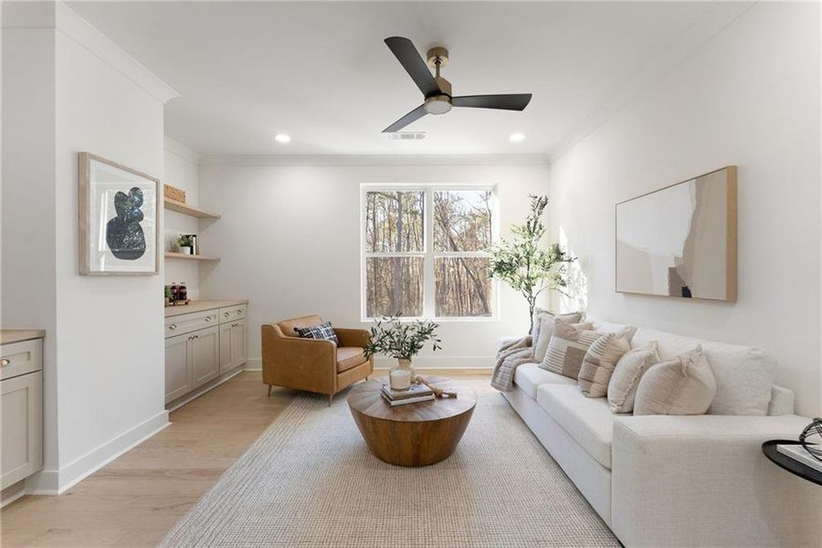 Furnished interior view inside a new home in , Cumming (Image 68). Furnished interior view inside a new home in , Cumming (Image 68).