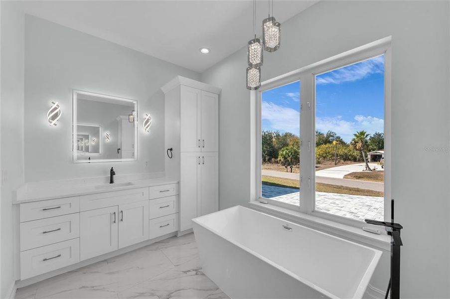 Furnished interior view inside a new home in , Punta Gorda (Image 9).