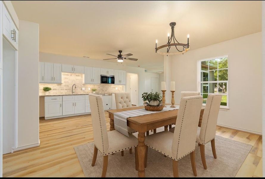 Furnished interior view inside a new home in , Brownwood (Image 7). Furnished interior view inside a new home in , Brownwood (Image 7).